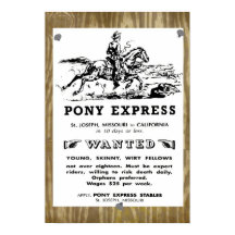 Vilda western Pony Express Riders