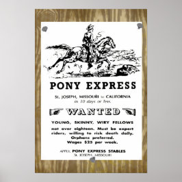 Vilda western Pony Express Riders Poster