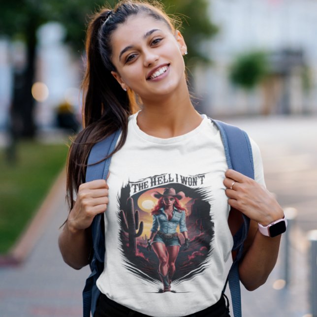 Vilda western Queen: The Cowgirl Charm T Shirt (Skapare uppladdad)