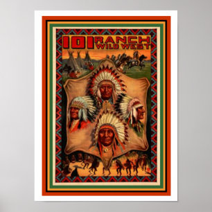 Vilda western Ranch Poster 12 x 16