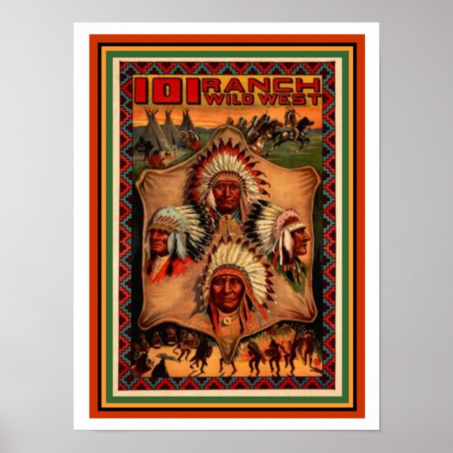 Vilda western Ranch Poster 12 x 16 (Framsidan)