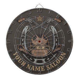 Vilda western Revolver Horseshoe Western Cowboy Sa Darttavla