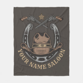 Vilda western Revolver Horseshoe Western Cowboy Sa Fleecefilt