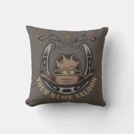 Vilda western Revolver Horseshoe Western Cowboy Sa Kudde