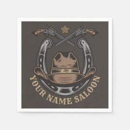 Vilda western Revolver Horseshoe Western Cowboy Sa Pappersservett