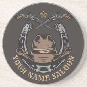 Vilda western Revolver Horseshoe Western Cowboy Sa Underlägg