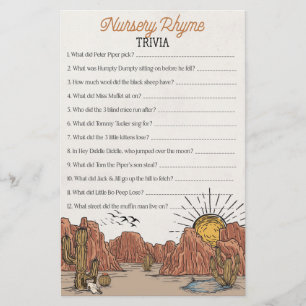 Vilda western Rodeo-plantskolan Rhyme trivia babyd