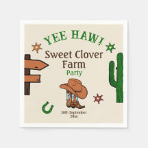 Vilda western Rustic Cowboy Westernare Party