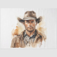 Vilda western Rustic Rambler Cowboy Decoupage