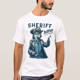 Vilda western sheriff Coyote Cowboy Justice T Shirt