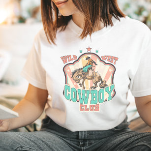 Vilda western Shirt Cowboy Klubb Western grafik, t T Shirt