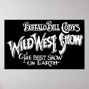 VILDA WESTERN SHOW Banner of BUFFALO BILL CODY Poster