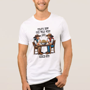 Vilda western Spaghetti Duel   Funny Cowboy Food A T Shirt