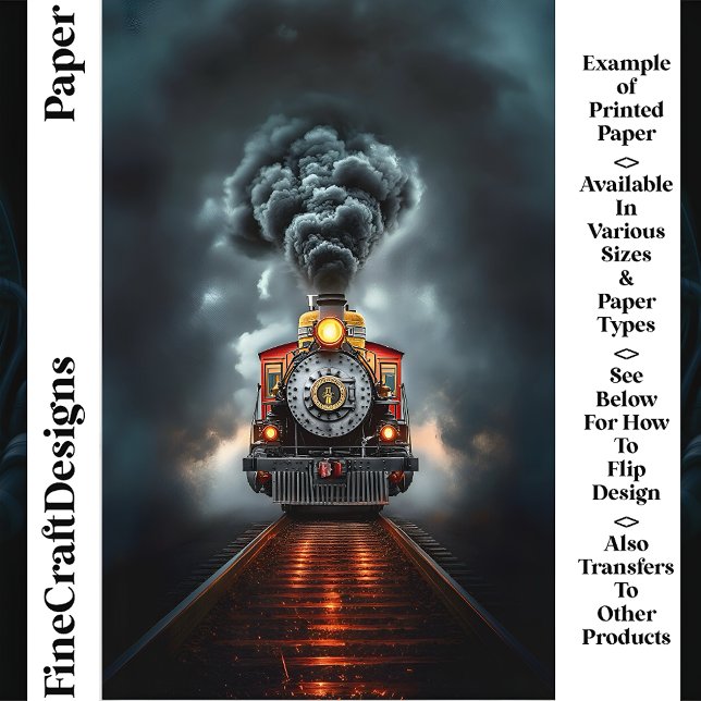 Vilda western Steampunk Loco Tåg CJ6 Skrapbok Papp (Skapare uppladdad)