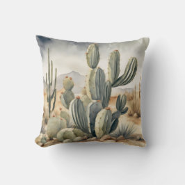 Vilda western Vibes Cactus Watercolor Kudde