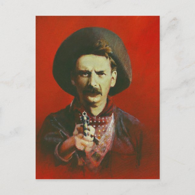 Vilda western-vykort vykort (Framsida)