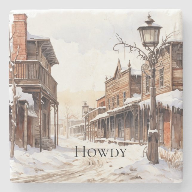 Vilda western Winter Stenunderlägg (Framsidan)