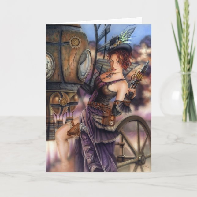 Vilda westernhälsningkort kort (Framsida)