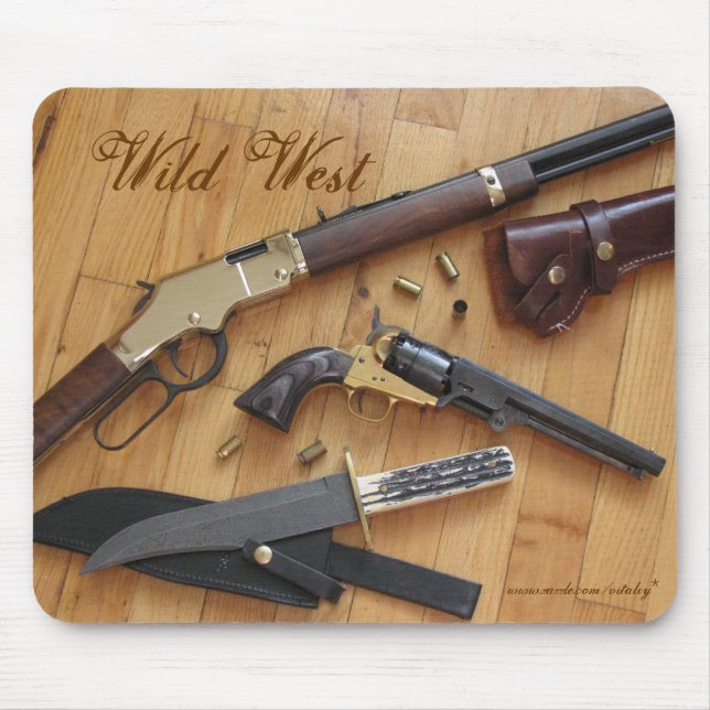 Vilda westernmousepaddesign musmatta (Framsidan)