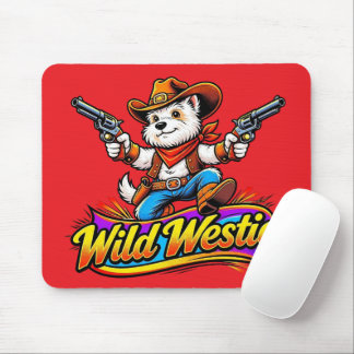 Vilda Westie Cowboy Hund Design Musmatta