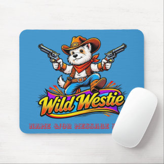 Vilda Westie Cowboy Hund Design Musmatta