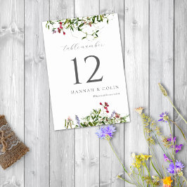 Vilda Whimsical Blommor & Grönska Bordsnummer