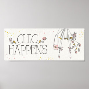 VildApple chic händer - modecitationstecknet Poster