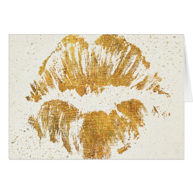 VildApple | elegant stilfull kyss Hälsningskort (Framsidan Horizontal)