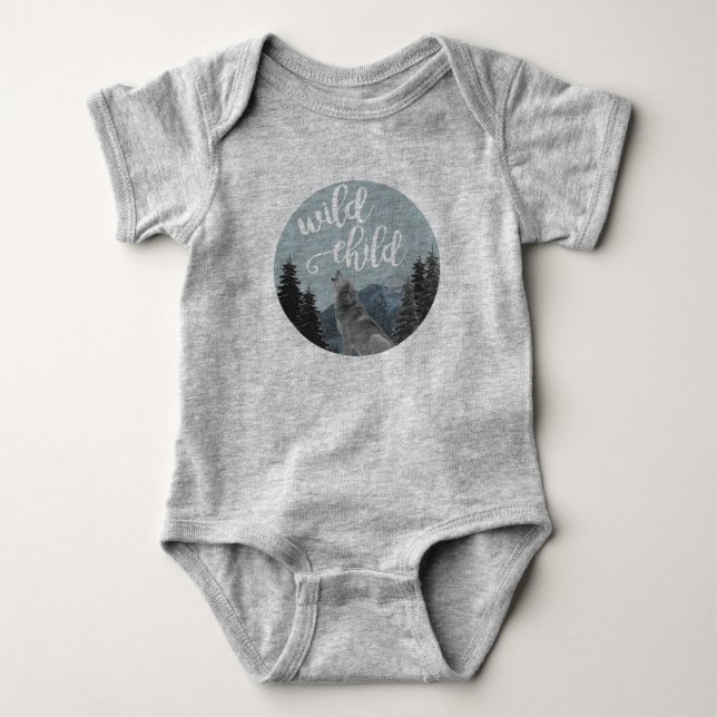 Vildbarnbaby Onsie T-shirt (Framsida)