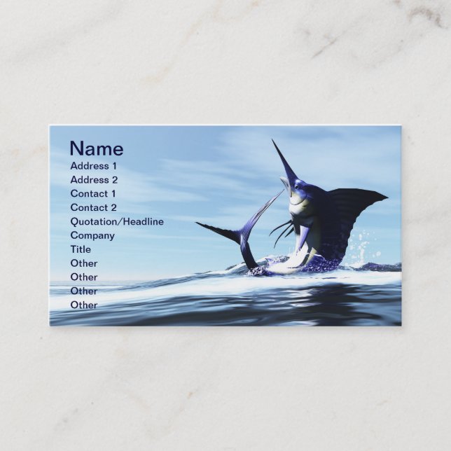 Vildbarnskort Bu8siness Visitkort (Framsida)