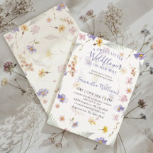 Vildblomma Akvarell Flickor Blommig Bebis Baby Sho