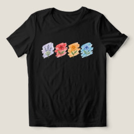 Vildblomma Akvarell T-Shirt 