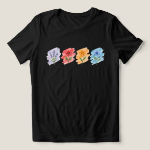 Vildblomma Akvarell T-Shirt 