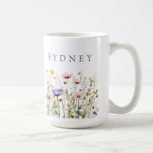 Vildblomma Anpassat Namn Kaffemugg