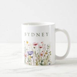 Vildblomma Anpassat Namn Kaffemugg