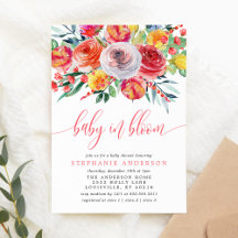 Vildblomma Baby I Knopp Floral Babyfirande
