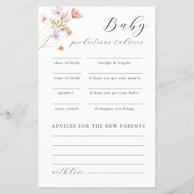 Vildblomma Barnkalas Rådspel (Framsida)