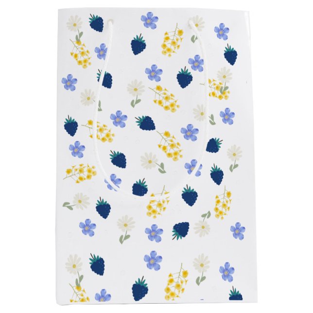 Vildblomma & Björnbärsblommönster (Framsidan)