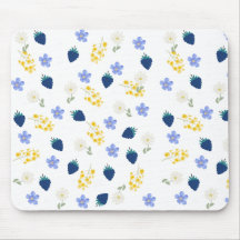 Vildblomma & Björnbärsblommönster