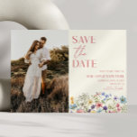 Vildblomma Blomma Blommig Trädgård Foto Bröllop Spara Datumet<br><div class="desc">Detta är ett Vildblomma Blomma Blommig Trädgård Anpassat Bild Foto Bröllop Spara Datum-kort!</div>