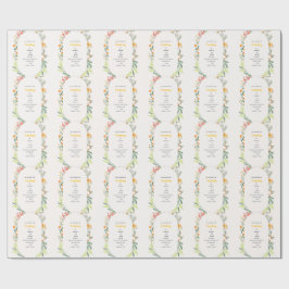 Vildblomma blomsterbåge trädgårdsfest inbjudan presentpapper