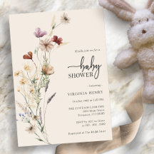 Vildblomma Boho Babyfirande