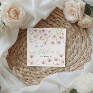 Vildblomma Boho Blommig Födelsedagsservett Pappersservett