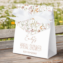 Vildblomma Boho Bröllopsfest I Blommande Trädgård Presentaskar