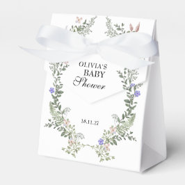 Vildblomma Boho Grön Könsneutral Bebis-badkar-fest Presentaskar