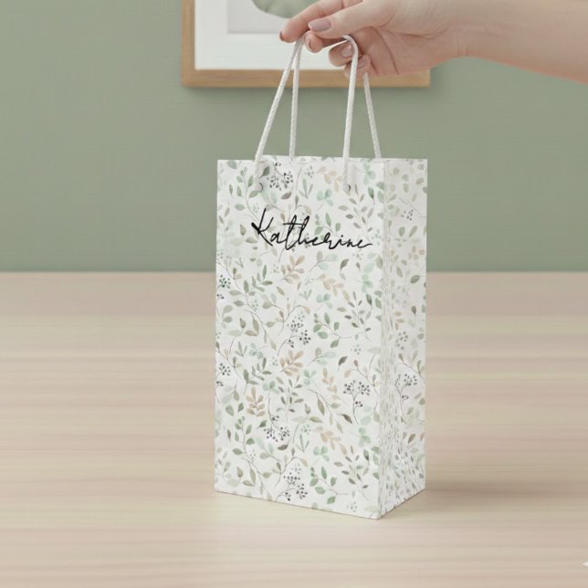 Vildblomma Boho Initialer Monogram (Skapare uppladdad)