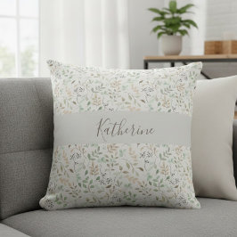 Vildblomma Boho Personlig Kudde