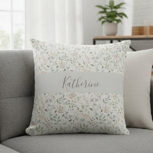 Vildblomma Boho Personlig Kudde