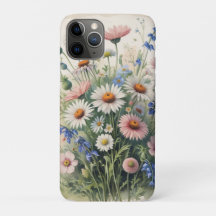Vildblomma Botanisk Blommig iPad-fodral – Naturins
