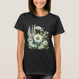 Vildblomma Botanisk Grafisk T-Shirt